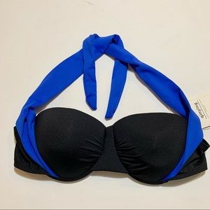 NWOT QinYing Halter Bandage Bikini‎ Top S/US 0-2